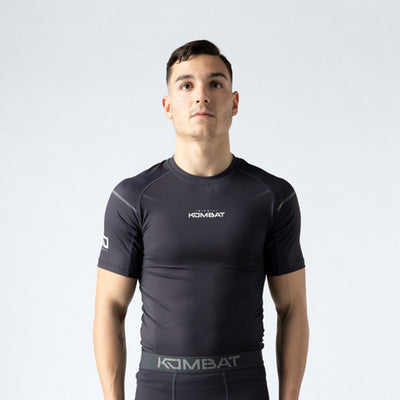 Rashguard Short Manga Kombat Kobalt T -shirt for men