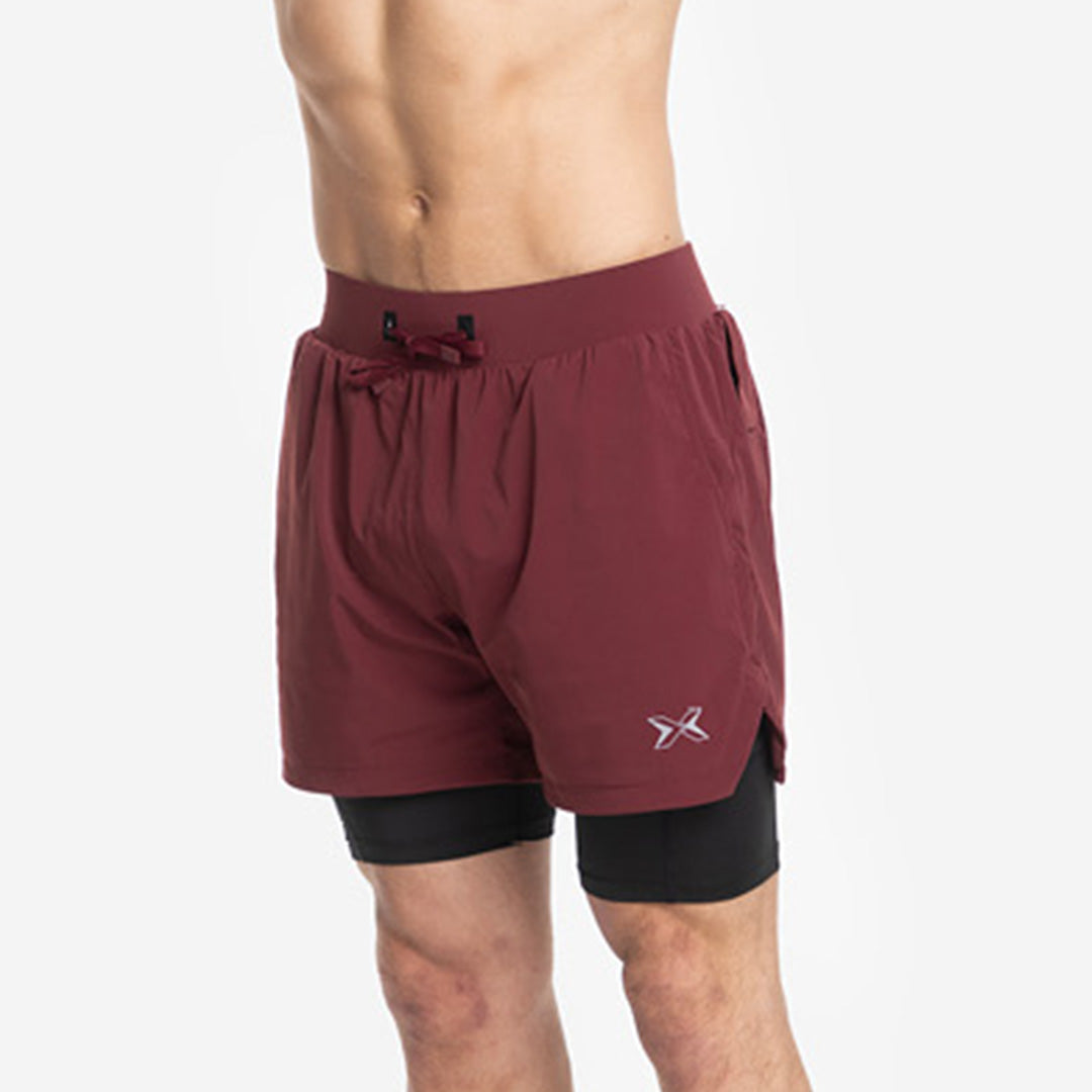 Shorts con Malla Compresión 2 en 1 Hombre Premium