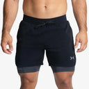 Pack 3 shorts with compression mesh 2 in 1 man Premium